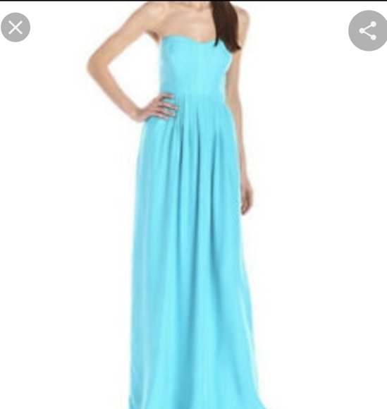 PARKER NWT LONG BUSTIER MAXI REAL SILK LINED DRESS - Picture 2 of 10